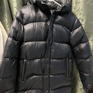 Aritzia TNA superpuff mid liquid shine